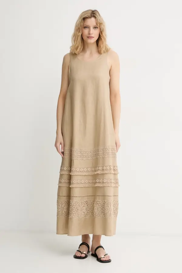 Weekend Max Mara Weekend Max Mara Poletna obleka lanena