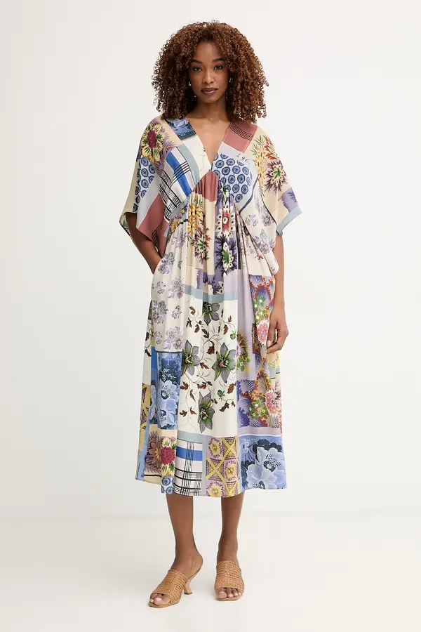 Weekend Max Mara Weekend Max Mara poletna obleka svilena NOME