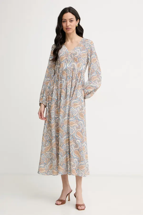 Weekend Max Mara Weekend Max Mara poletna svilena obleka MARTORA