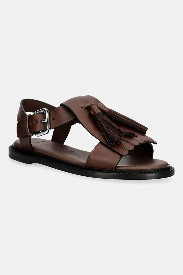 Weekend Max Mara Weekend Max Mara sandali ženski usnjeni Wkaarte