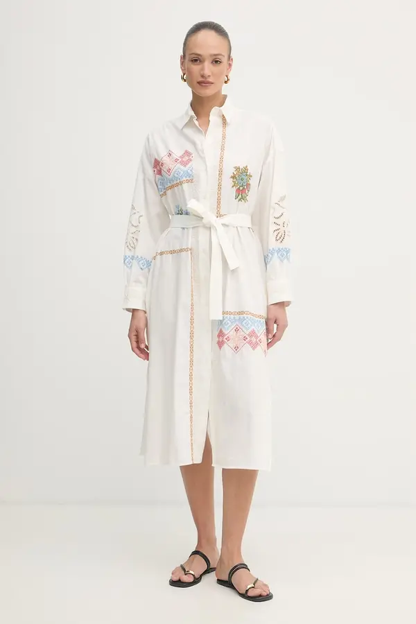 Weekend Max Mara Weekend Max Mara srajčna obleka bombažna GRU