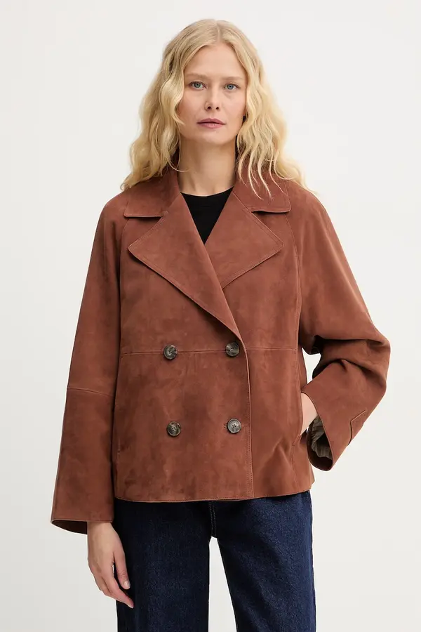 Weekend Max Mara Weekend Max Mara ženska kratka jakna iz semiša SOSPIRO