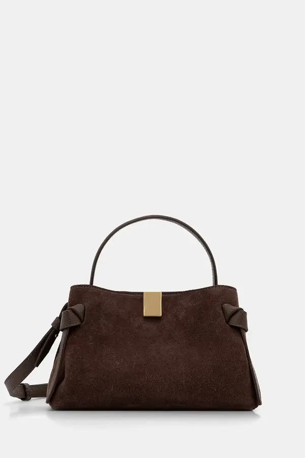 Yuzefi Yuzefi crossbody torbica ženska semiš GYOZA MINI