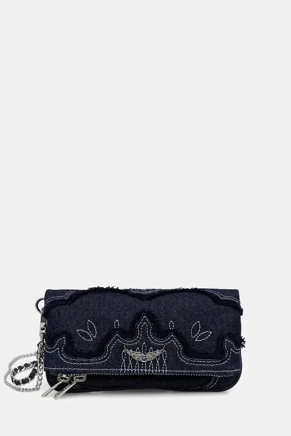 Zadig&Voltaire Zadig&Voltaire crossbody torbica ženska jeans