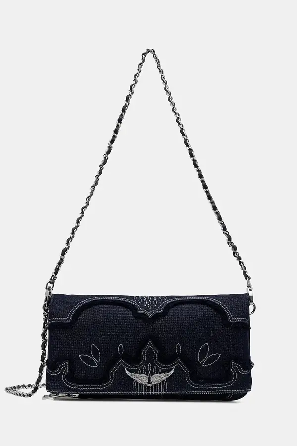 Zadig&Voltaire Zadig&Voltaire crossbody torbica ženska jeans