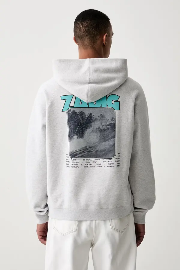 Zadig&Voltaire Zadig&Voltaire pulover s kapuco moški z bombažem GEORGIO