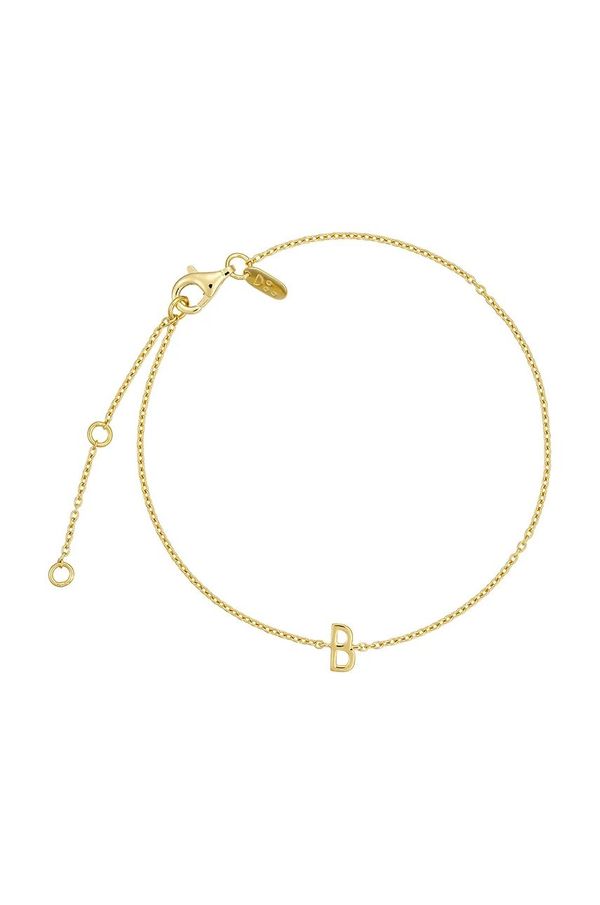 Design Letters Zapestnica iz srebra prevlečenega z zlatom Design Letters 90501010B