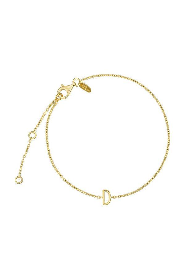 Design Letters Zapestnica iz srebra prevlečenega z zlatom Design Letters 90501010D