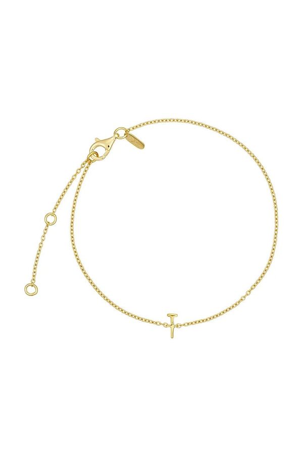 Design Letters Zapestnica iz srebra prevlečenega z zlatom Design Letters 90501010T