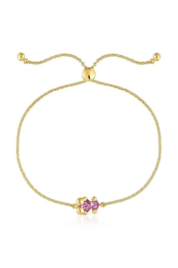 Tous Zapestnica iz srebra prevlečenega z zlatom Tous Bold Bear Lab 1004253800