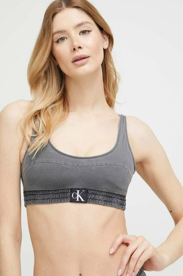 Calvin Klein Zgornji del kopalk Calvin Klein črna barva