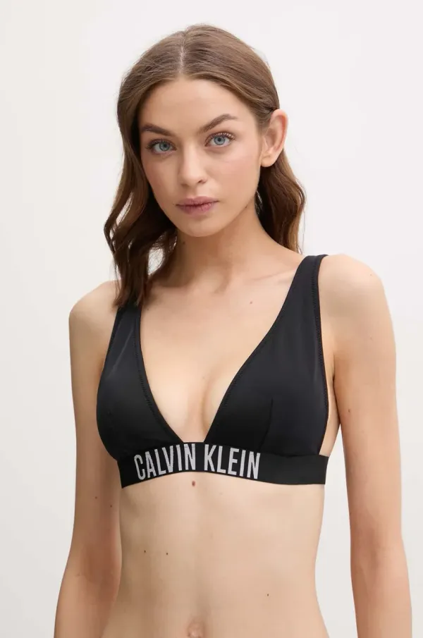 Calvin Klein Zgornji del kopalk Calvin Klein črna barva, KW0KW02832