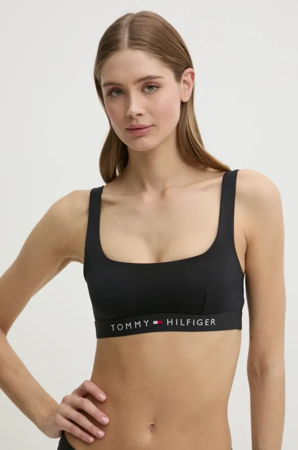 Tommy Hilfiger Zgornji del kopalk Tommy Hilfiger črna barva, UW0UW04108