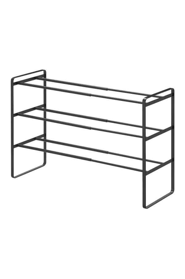 Yamazaki Zložljiva polica za čevlje Yamazaki Frame črna barva