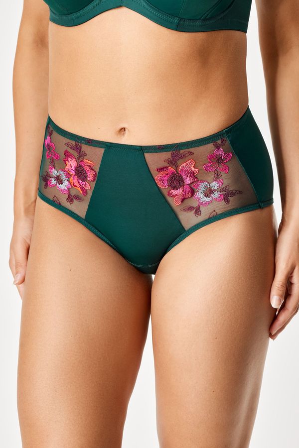 Astratex Klasične hlačke Autumn Garden z visokim pasom