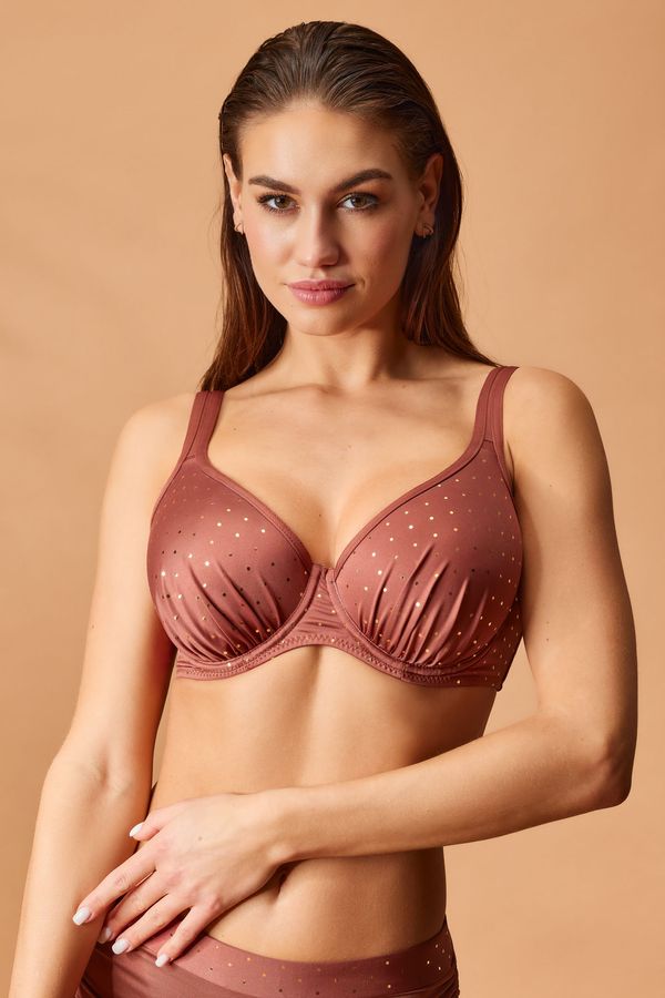 Astratex Zgornji del kopalk Maia Glitter Brown