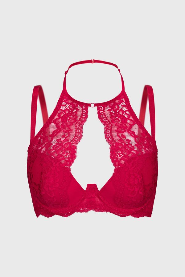 AXAMI Podložen erotični modrček Skarlat