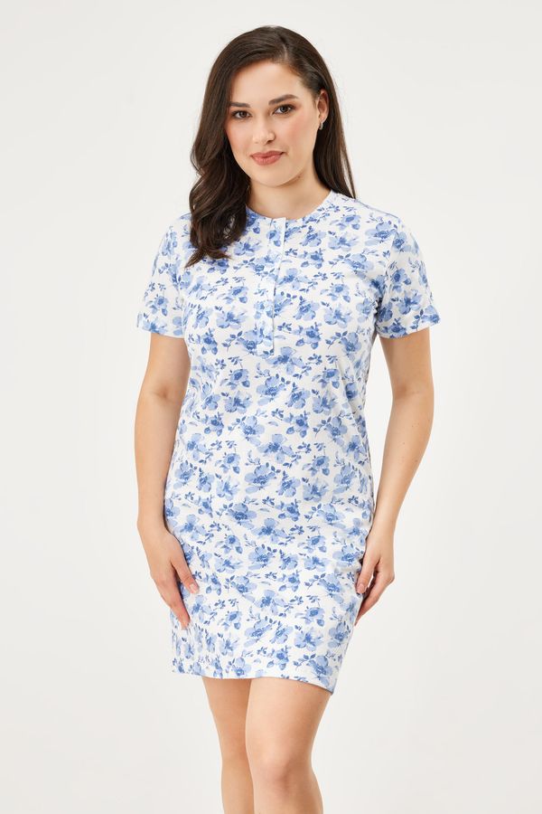 Coveri Kratka bombažna spalna srajca Lauryn