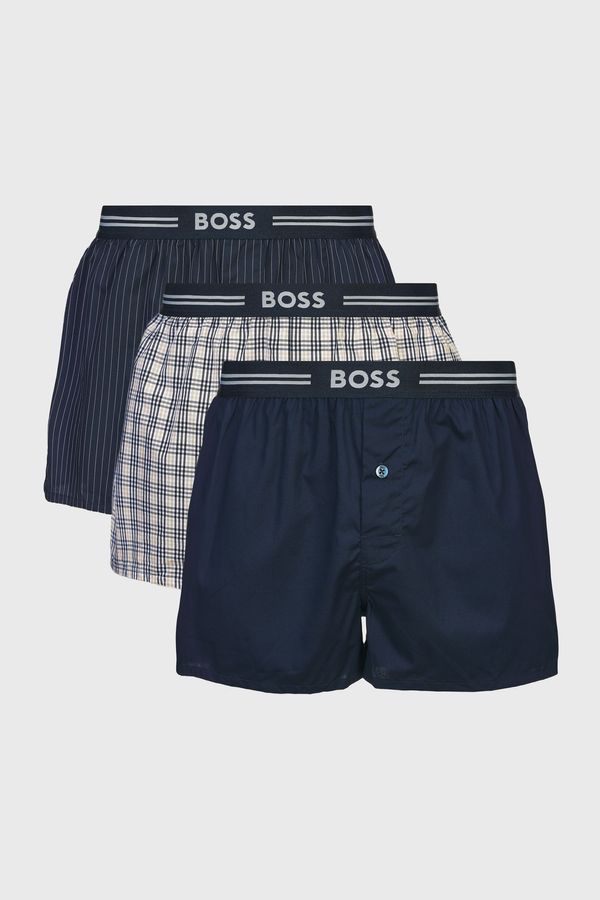 HUGO BOSS 3PACK Ohlapne boksarice BOSS Woven