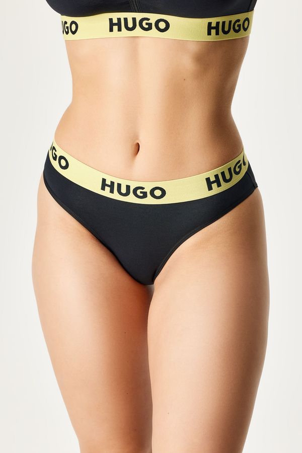 HUGO BOSS Klasične hlačke HUGO Casual Black