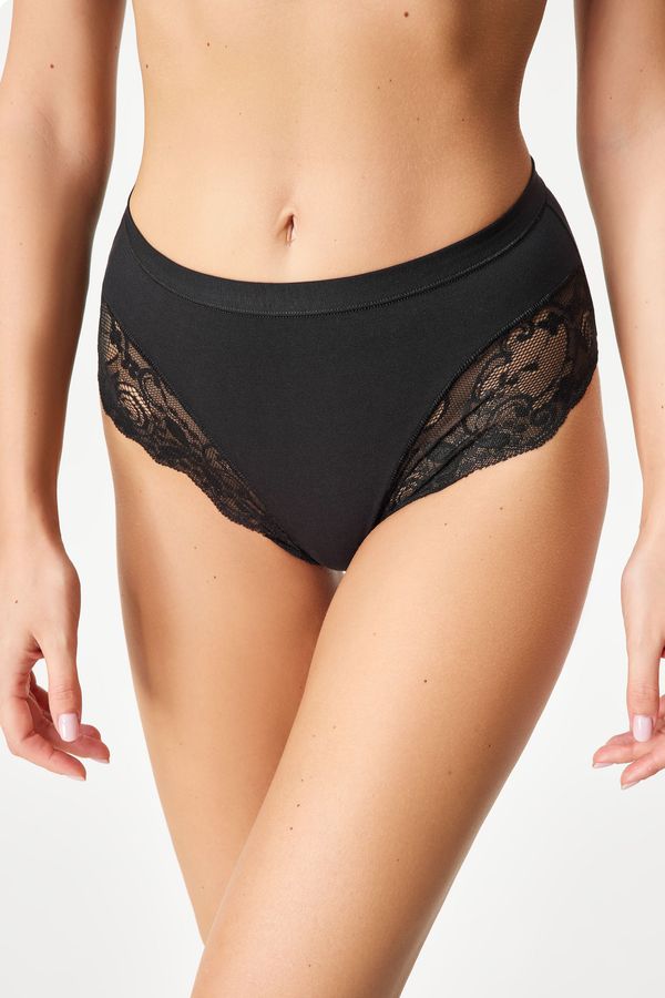 Jadea Klasične hlačke Elina z visokim pasom