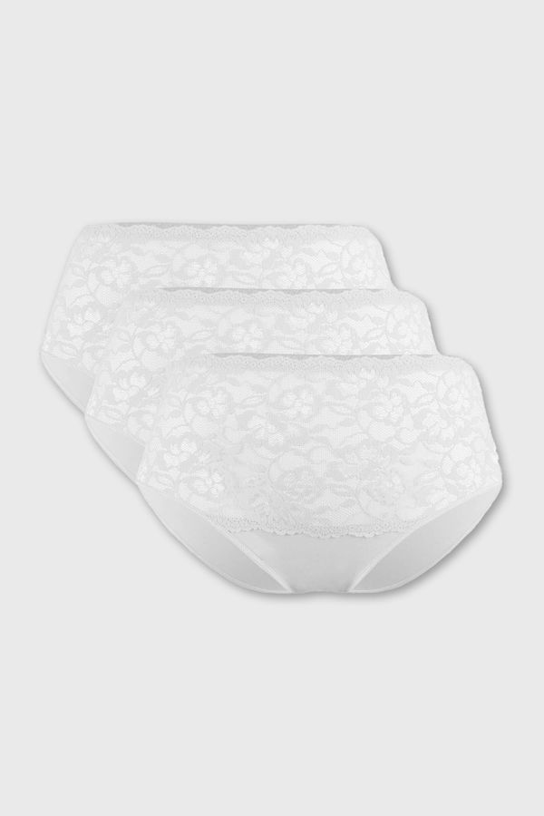 Teyli 3PACK Klasične hlačke Alina z visokim pasom