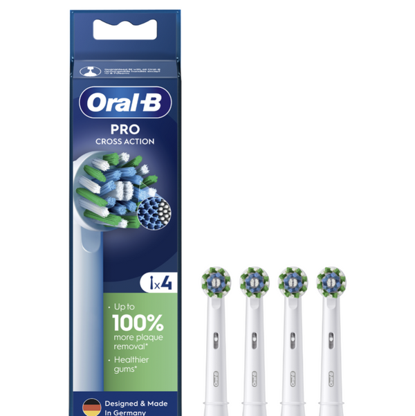 Oral-B 4/1 BELI NASTAVKI ORAL-B CROSS ACTION