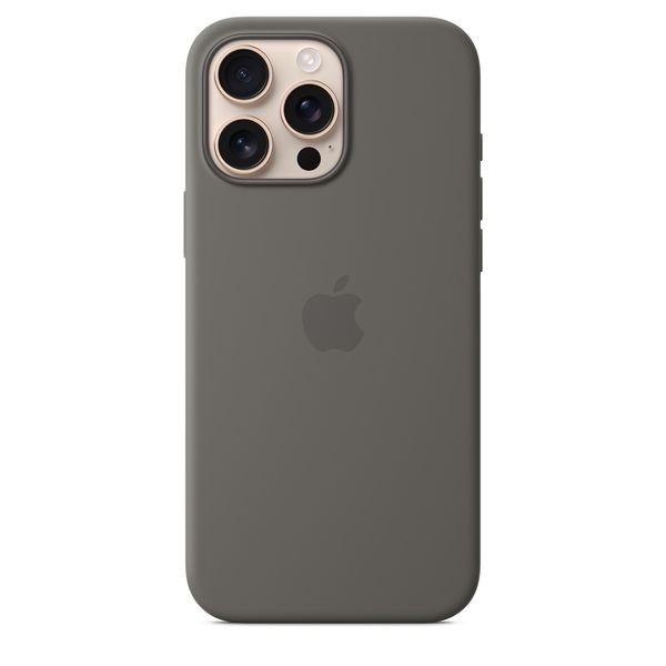 Apple APPLE IPHONE 16 PRO MAX SILICONE CASE STONE GRAY