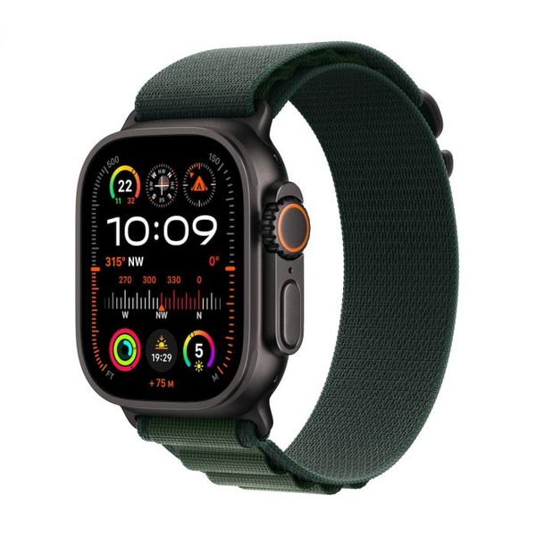 Apple APPLE WATCH ULTRA 2 49MM BLACK DARK GREEN LOOP M