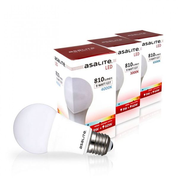 Asalite ASALITE LED E27 9W SIJALKA 6500K 810LM