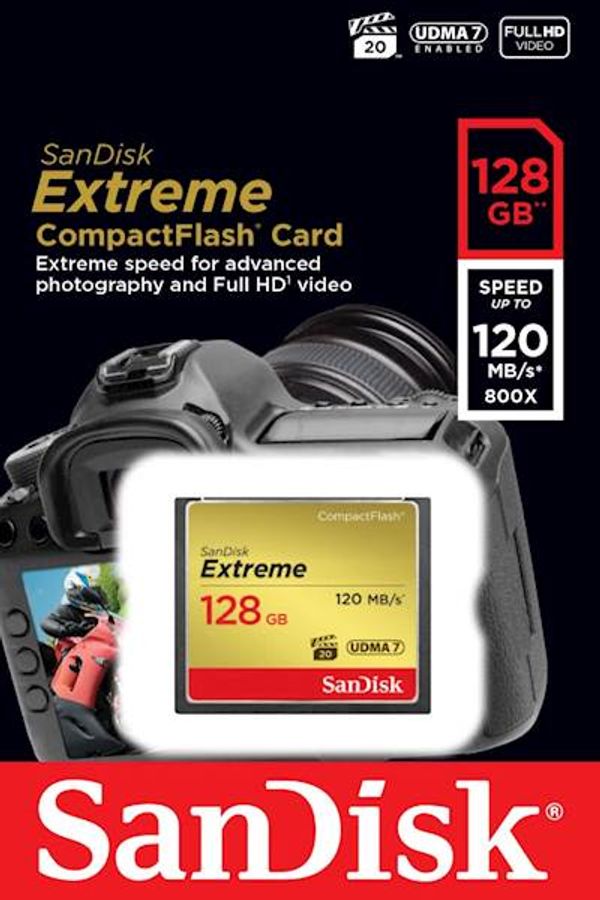 SanDisk CF 128GB SANDISK EXTREME UDMA7