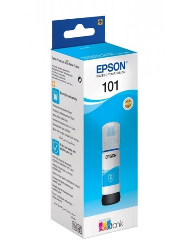 Epson ČRNILO CYAN 101 T03V2 EPSON STEKLENIČKA ECOTANK