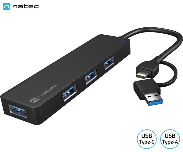 Natec MAYFLY ADAPT.USB HUB NATEC