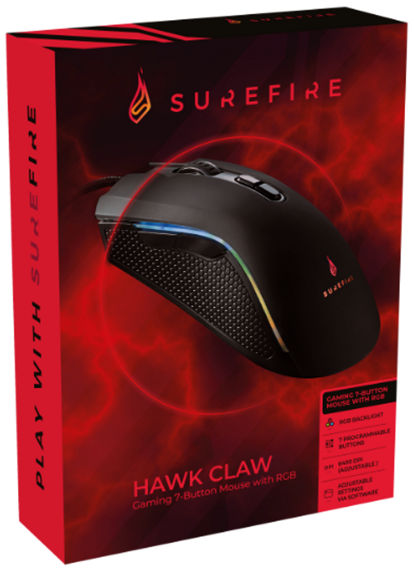 Verbatim MIšKA SUREFIRE HAWK CLAW GAMING 7 GUMBOV