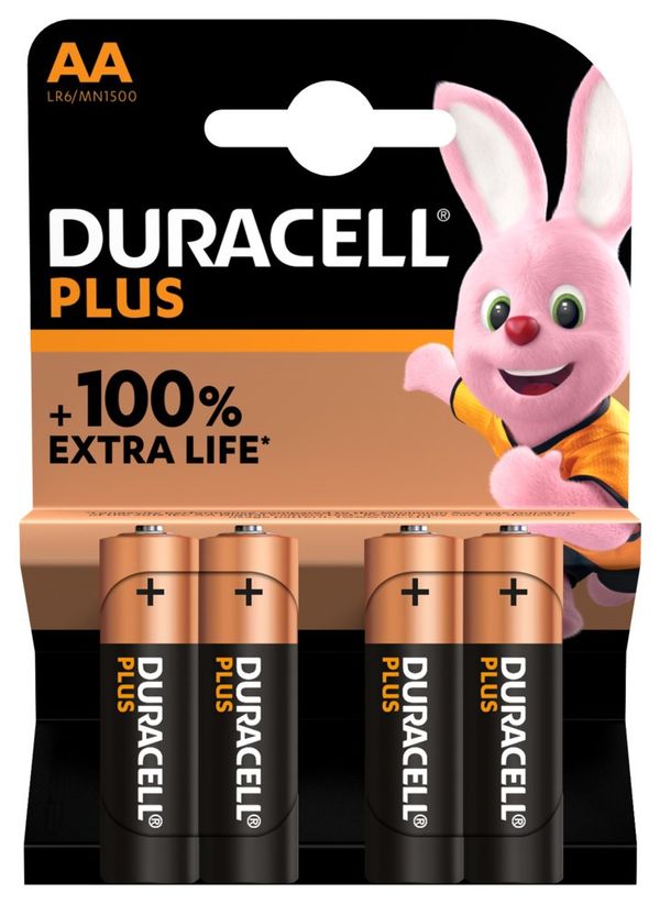 Duracell PLUS 100% EXTRA LIFE* AA DURACELL