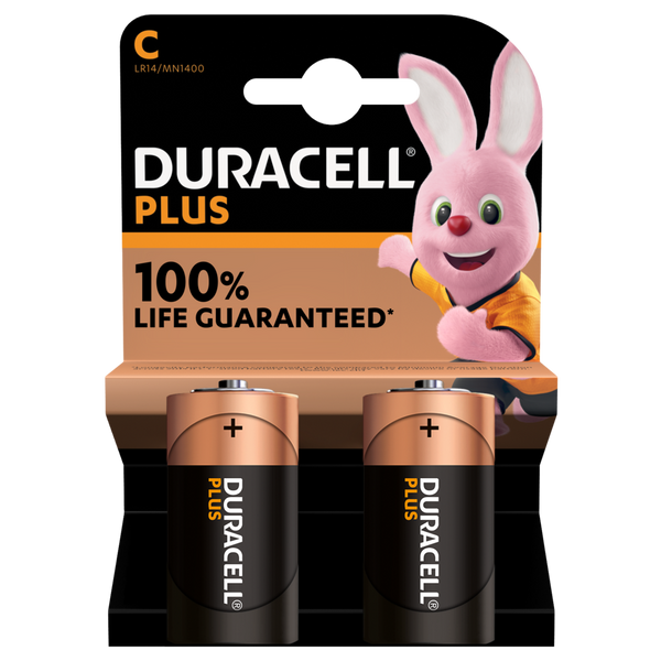 Duracell PLUS 100% EXTRA LIFE* C DURACELL