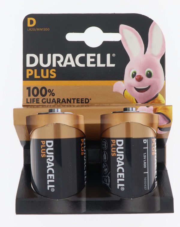 Duracell PLUS 100% EXTRA LIFE* D DURACELL