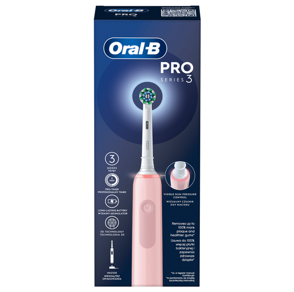 Oral-B PRO 3 ROZA CROSS ACTION ORAL-B