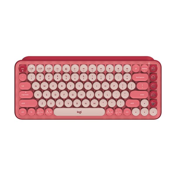 Logitech TIPKOVNICA LOGITECH POP KEYS Z EMOJI, ROZA