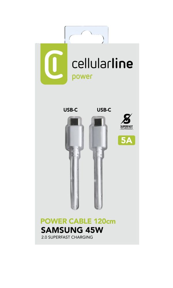 CellularLine USB KABEL 5A, USB-C USB-C CELLULARLINE