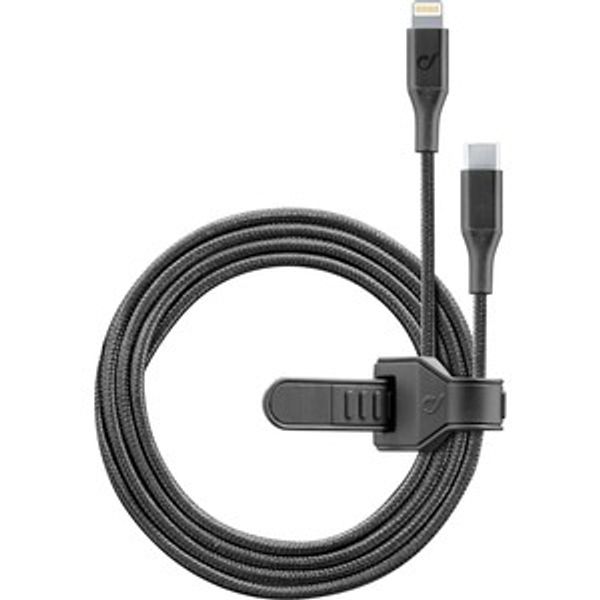 CellularLine USB KABEL USB-C NA MFI čRN, CELLULAR LINE