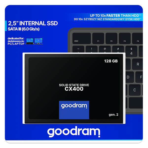 Goodram VGRADNI DISK SSD 128GB CX400 SATA GOODRAM
