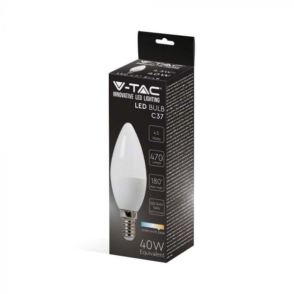 V-TAC VT-1855 4.5W E14 CANDLE V-TAC 6500K LED SIJALKA