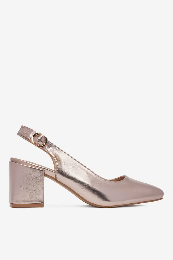 Clara Barson Čevlji s peto Clara Barson WS23070-01 Zlata