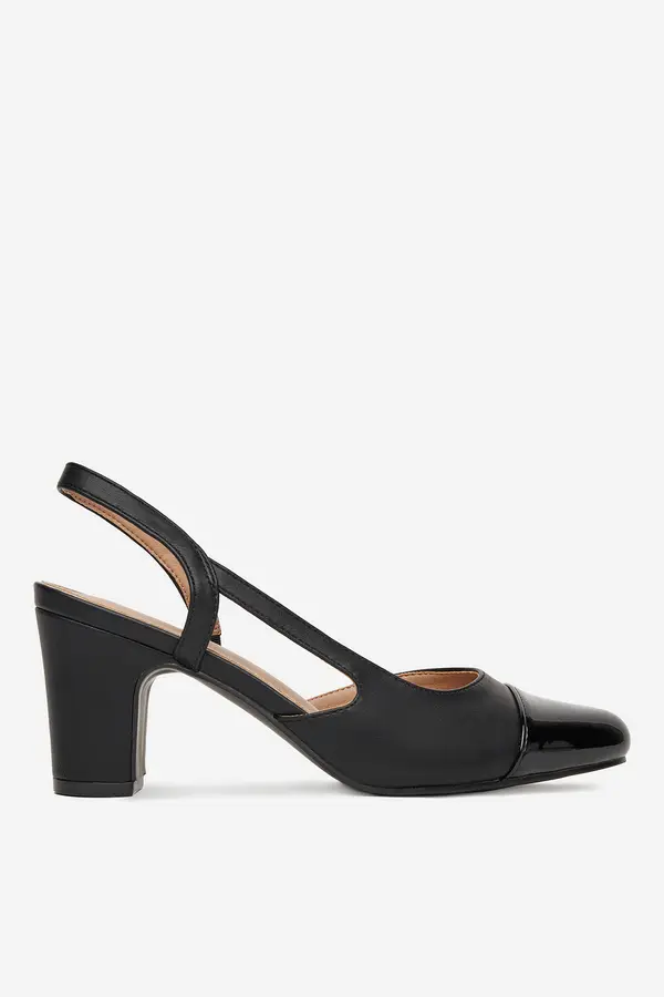 Clara Barson Čevlji s peto Clara Barson WS24202-01 Črna