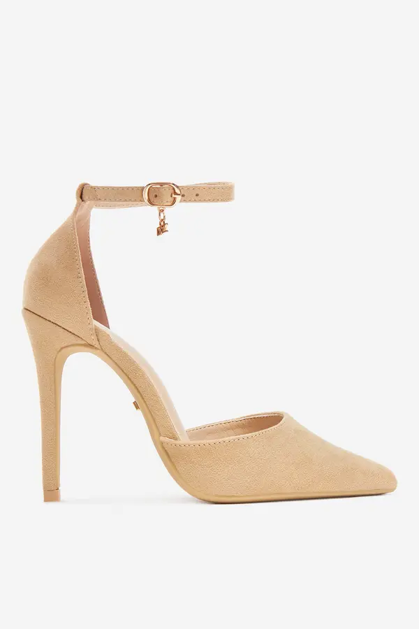 DeeZee Čevlji s peto DeeZee AJ-2639 Bež