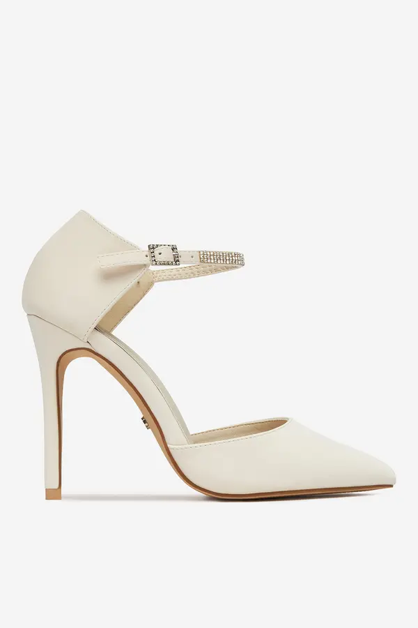 DeeZee Čevlji s peto DeeZee AJ-97503-3 Krem