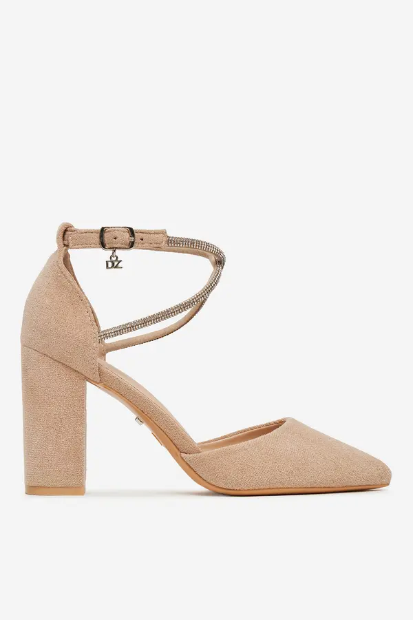 DeeZee Čevlji s peto DeeZee BG-88416-1 Bež