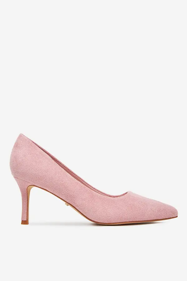 DeeZee Čevlji s peto DeeZee BK-0807 Roza