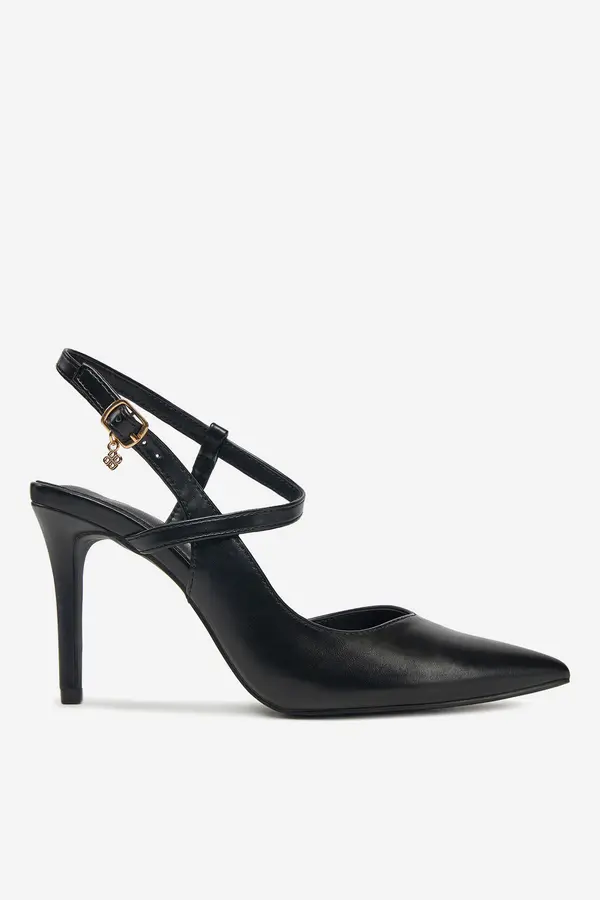 DeeZee Čevlji s peto DeeZee DF-82780-11 Črna